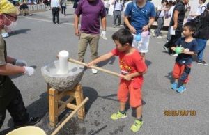 父母会お餅つき